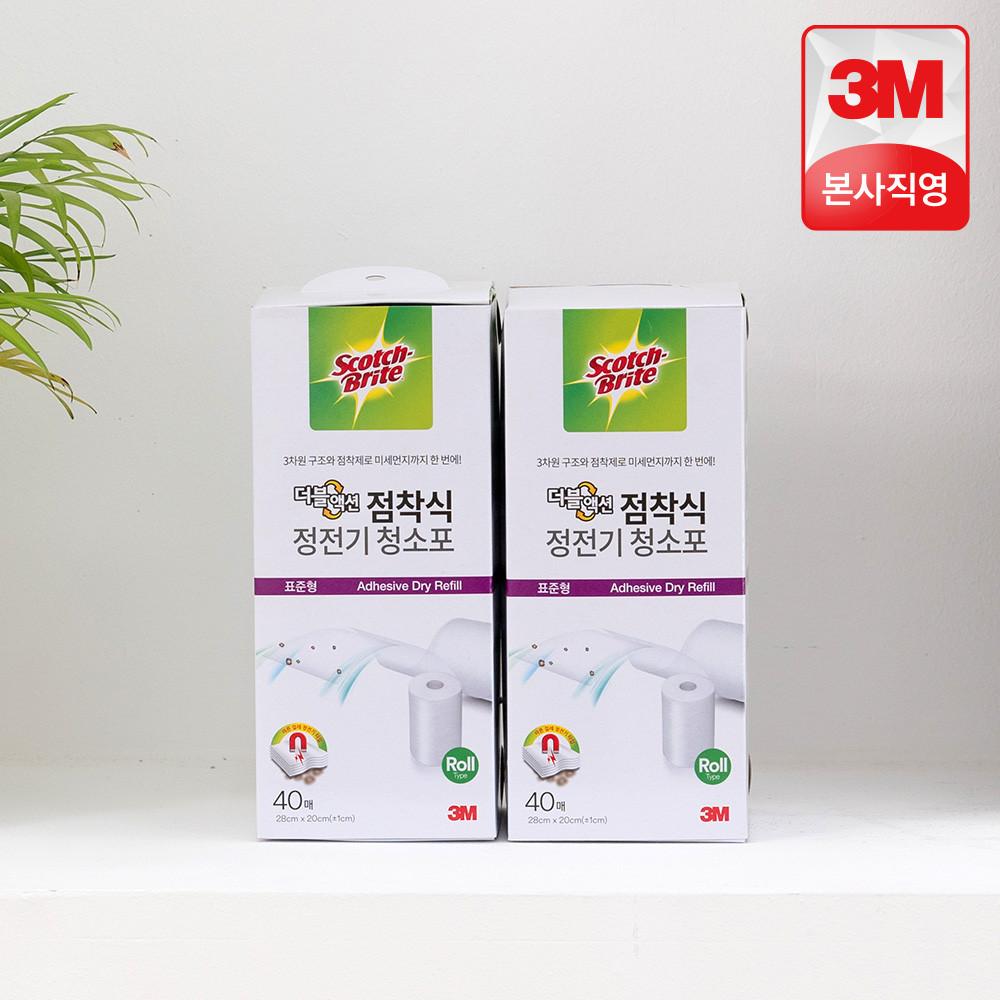 3M 점착식청소포 표준형 80매 정전기 다용도 먼지청소 흡착 스카치브라이트