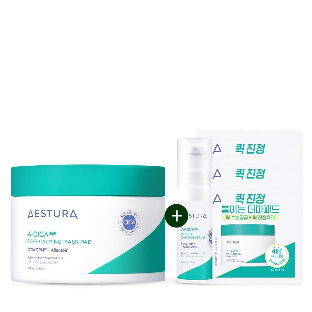 에스트라 에이시카365 소프트 진정 팩 패드 60매 100ml