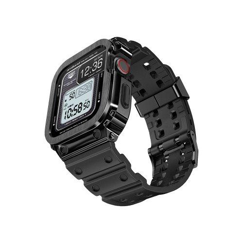 무빙 포트리스 클래식 블랙 / 애플워치 스트랩 케이스 44 / 45mm