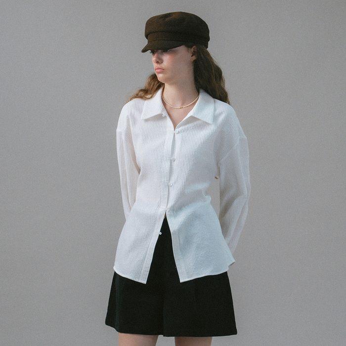 U Silhouette 3way Texture Shirt_2colors