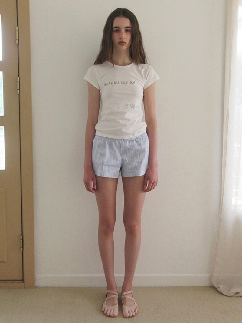 Blue Striped Bedroom Shorts (4th)
