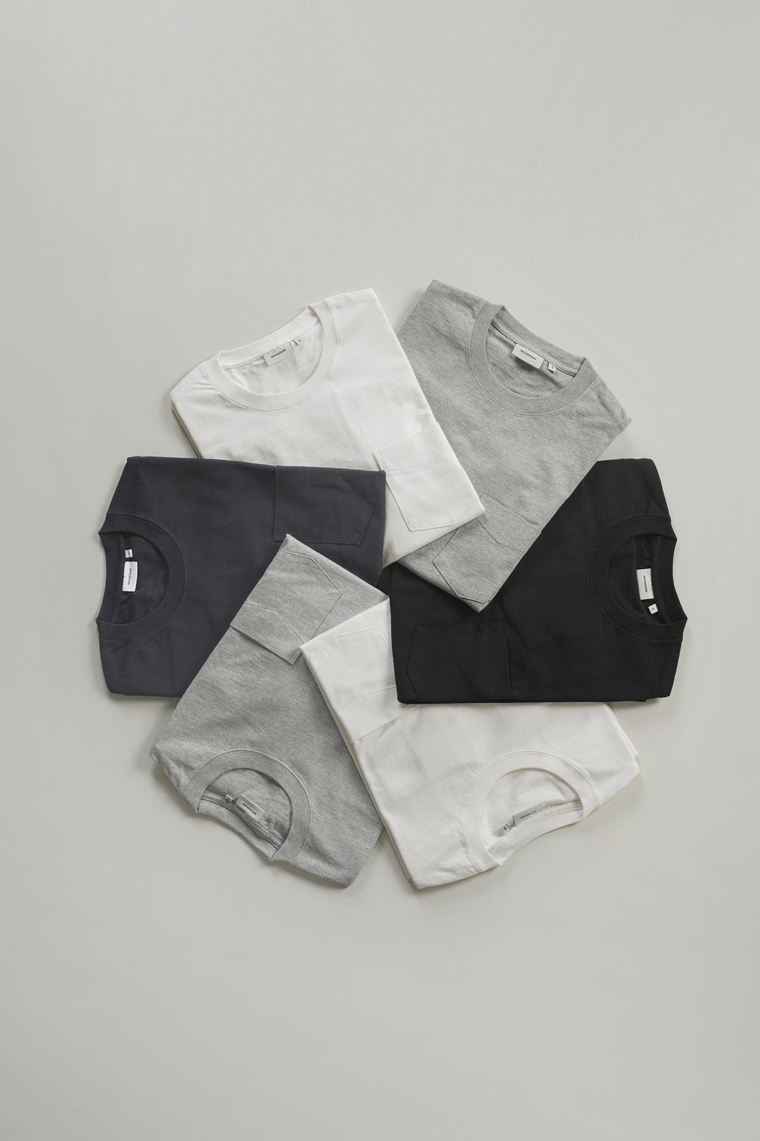 GARMENT WASHED POCKET L/S - 4 COLOR (2장 이상 구매 시 추가 5%)