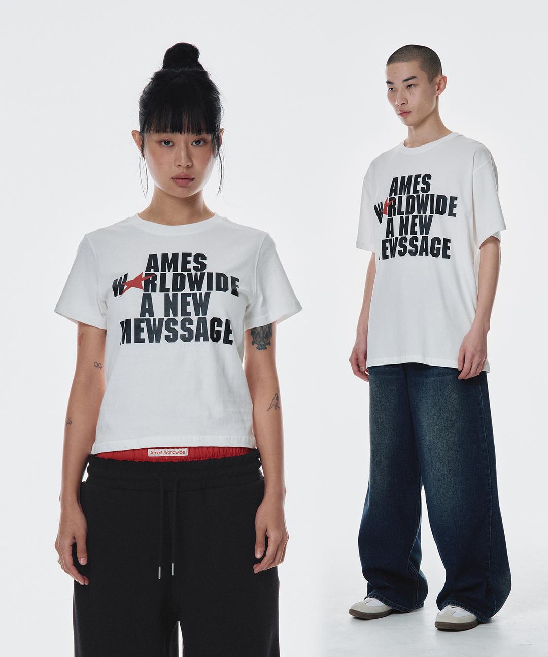 BOLD TYPO TEE WHITE