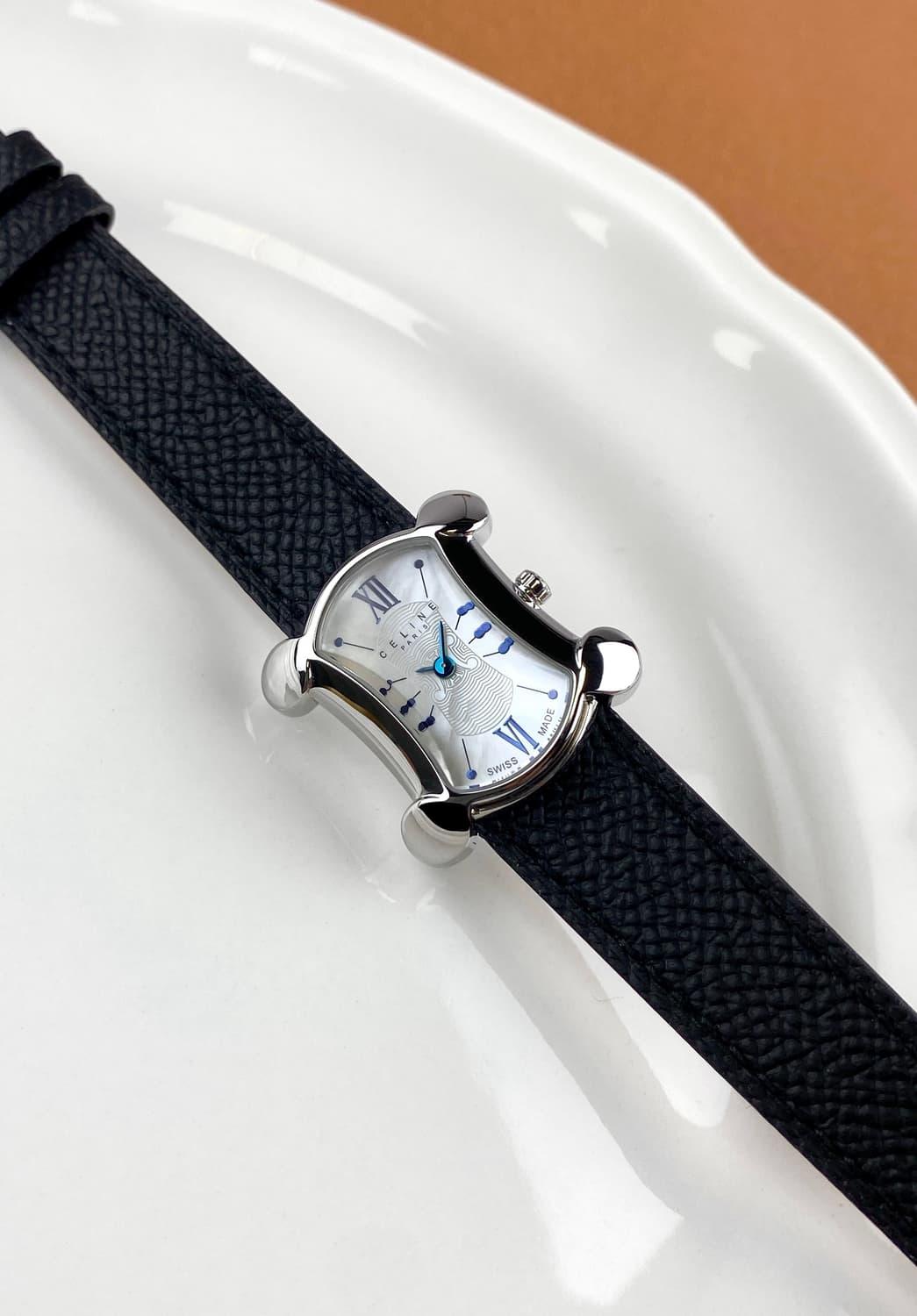 CELINE macadam white shell watch | 후루츠패밀리