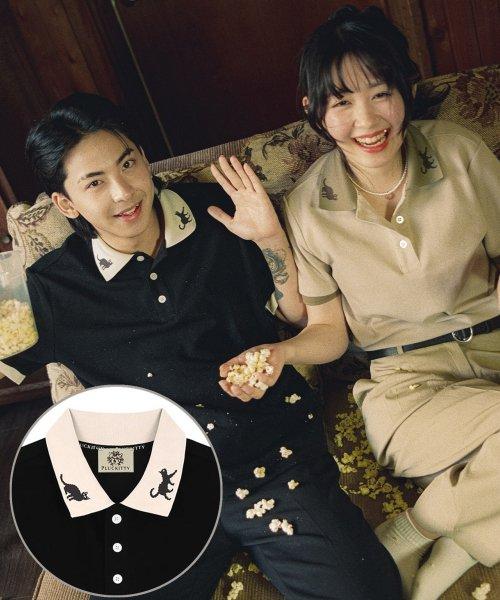 선셋 위듀 자카드 피케 폴로 셔츠