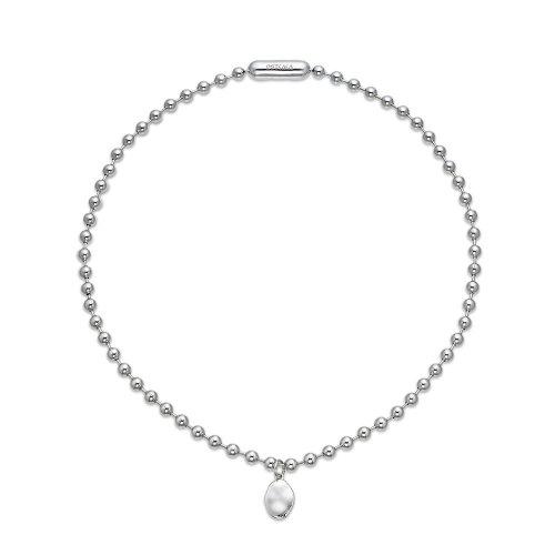 페미나 볼체인 목걸이 실버