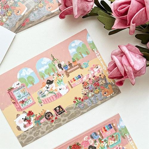 소소로운_꽃사러가는고양 씰스티커