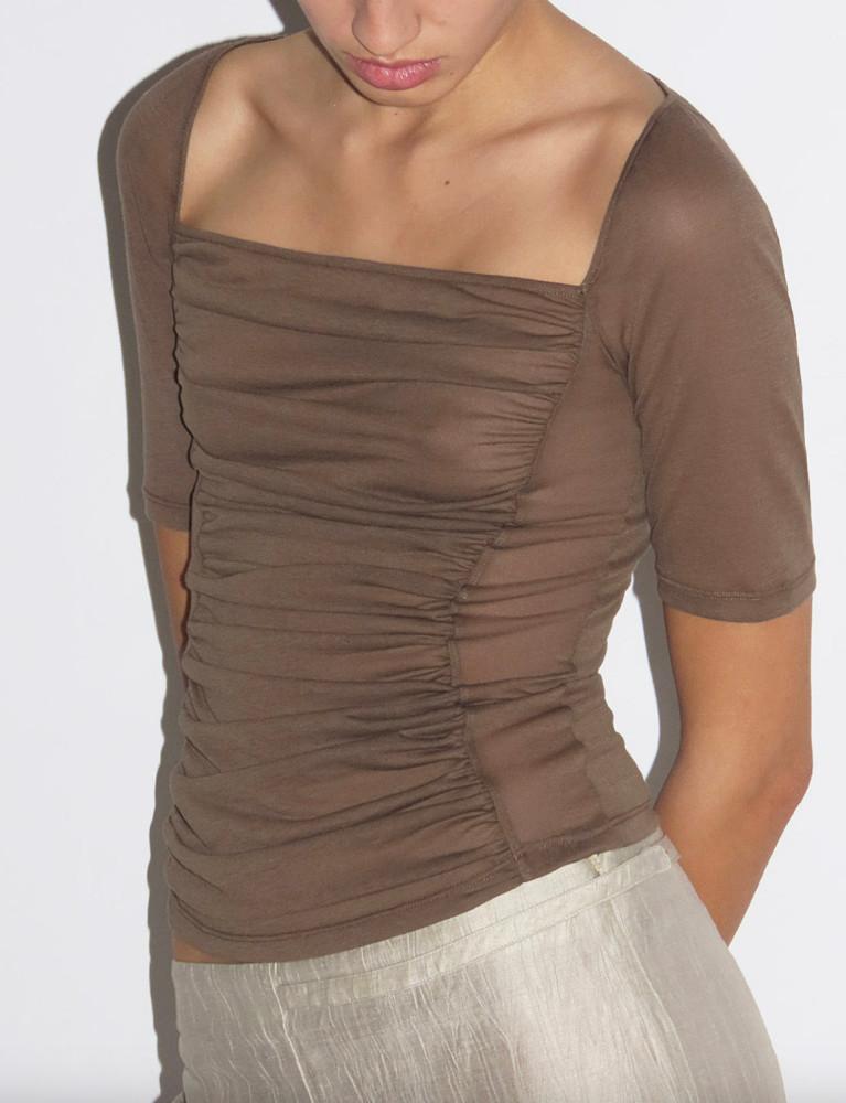 Paloma wool no 1915 Pixy top brown 팔로마울 1915 픽시 탑 브라운