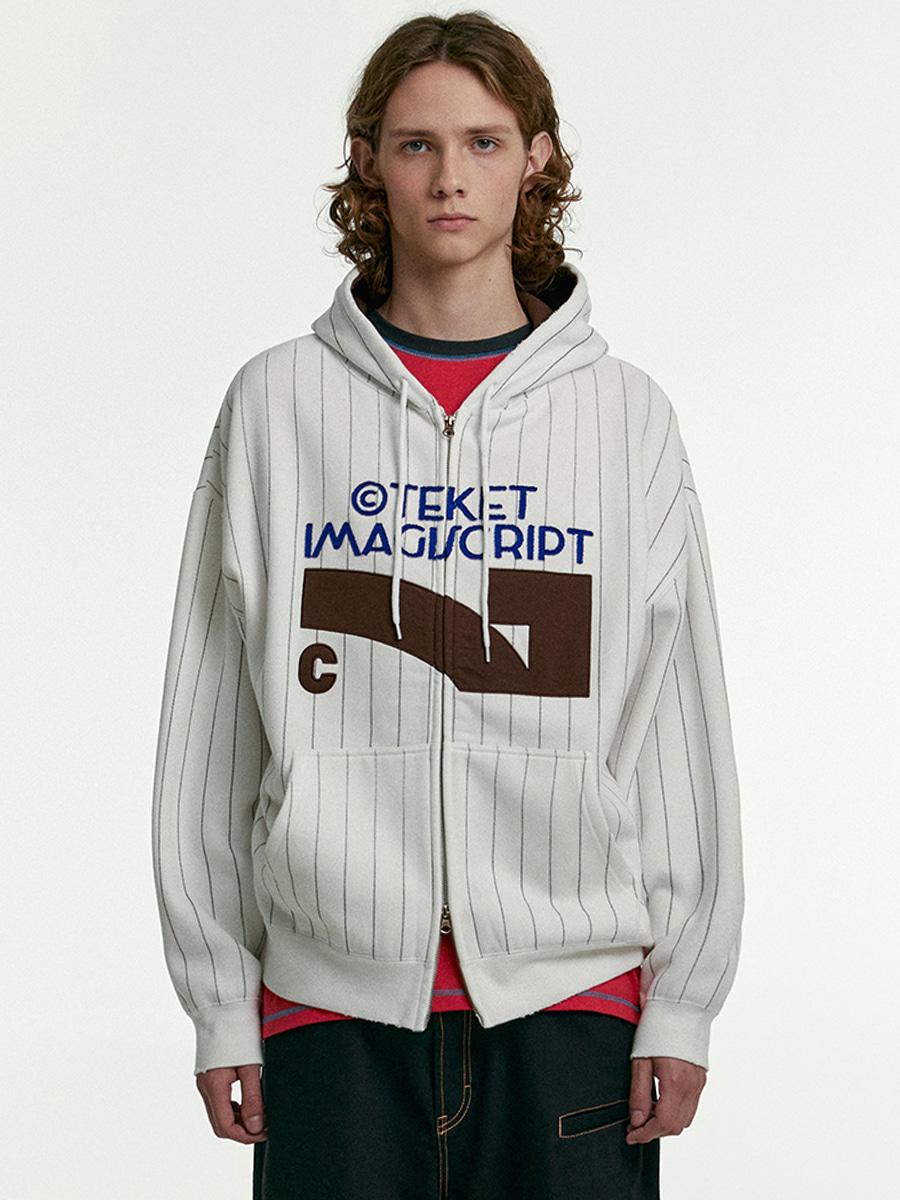 Litmemo Zip-Up Hoodie White