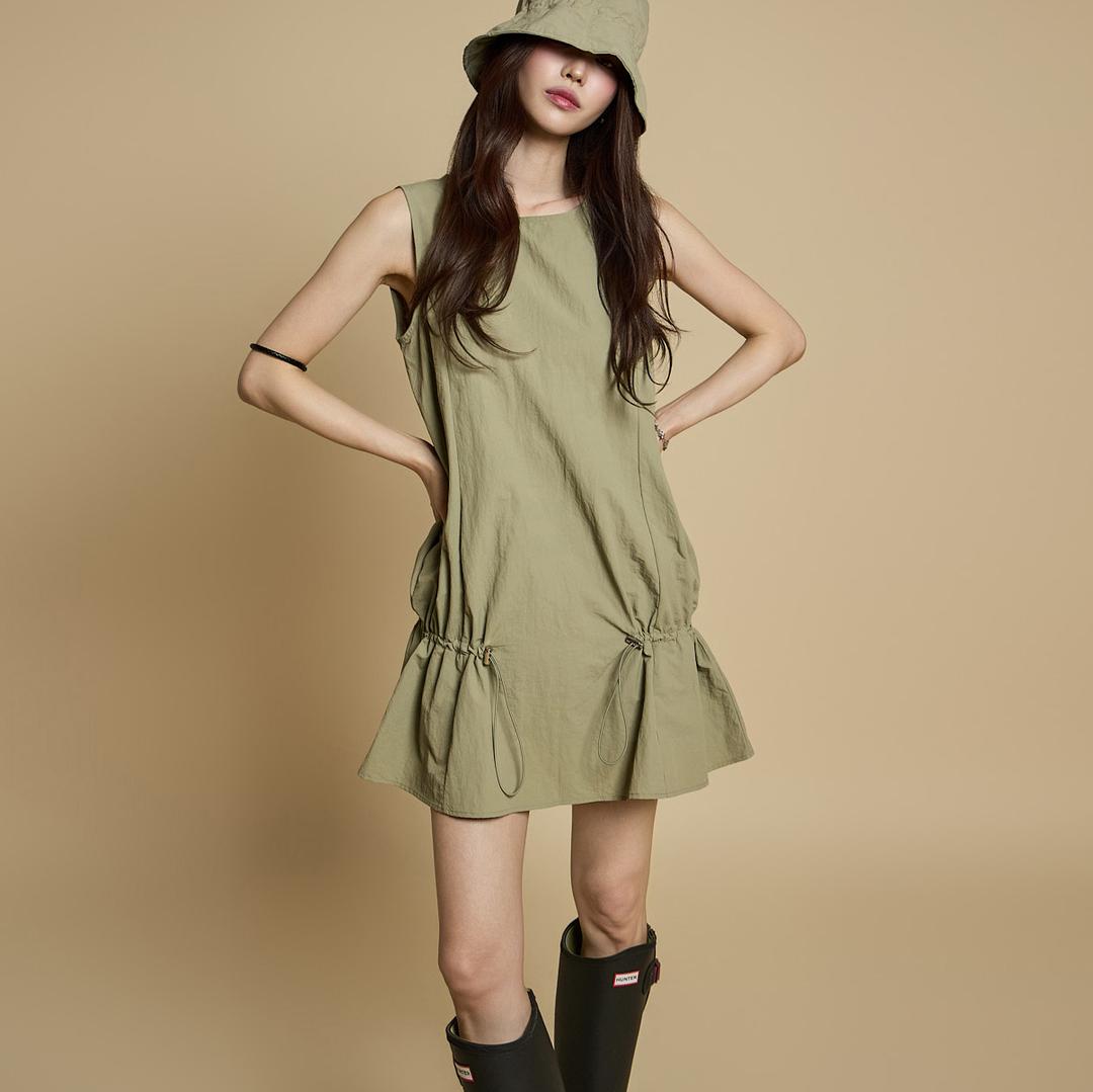 D5294 스트링 미니 원피스