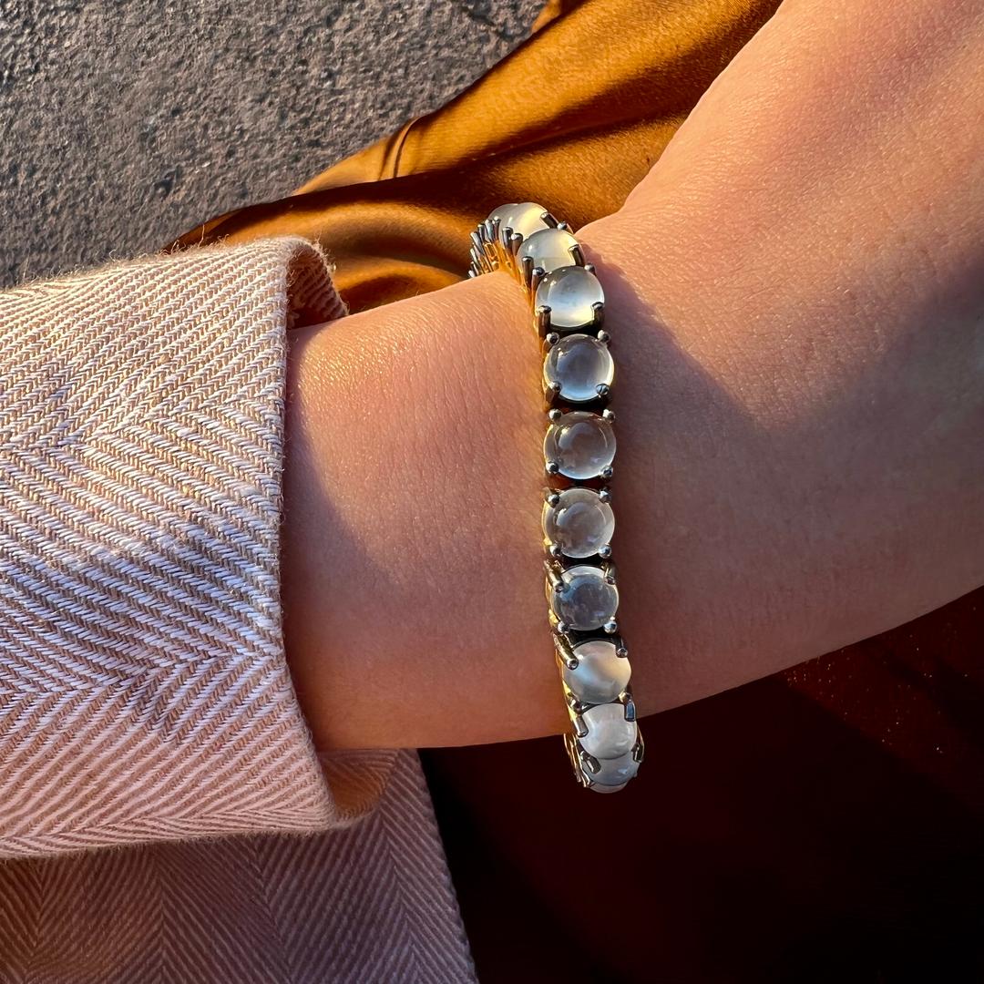 moonstone tennis bracelet