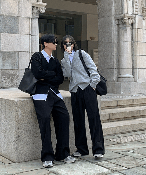 [남여공용] 센트 캐시라이크 브이넥 가디건 (8 color / 2 size)