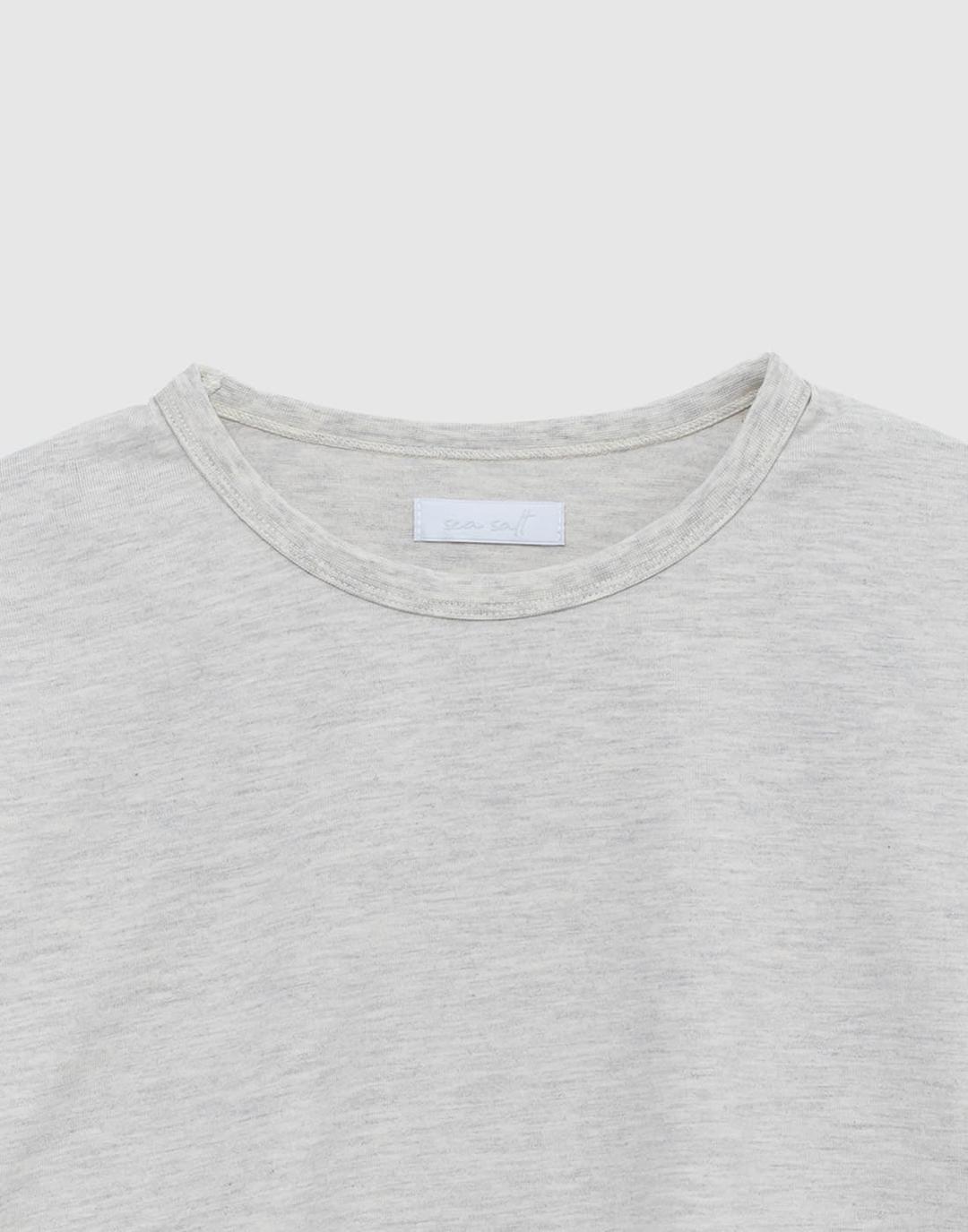 Loop Hem T-Shirt (Oat)