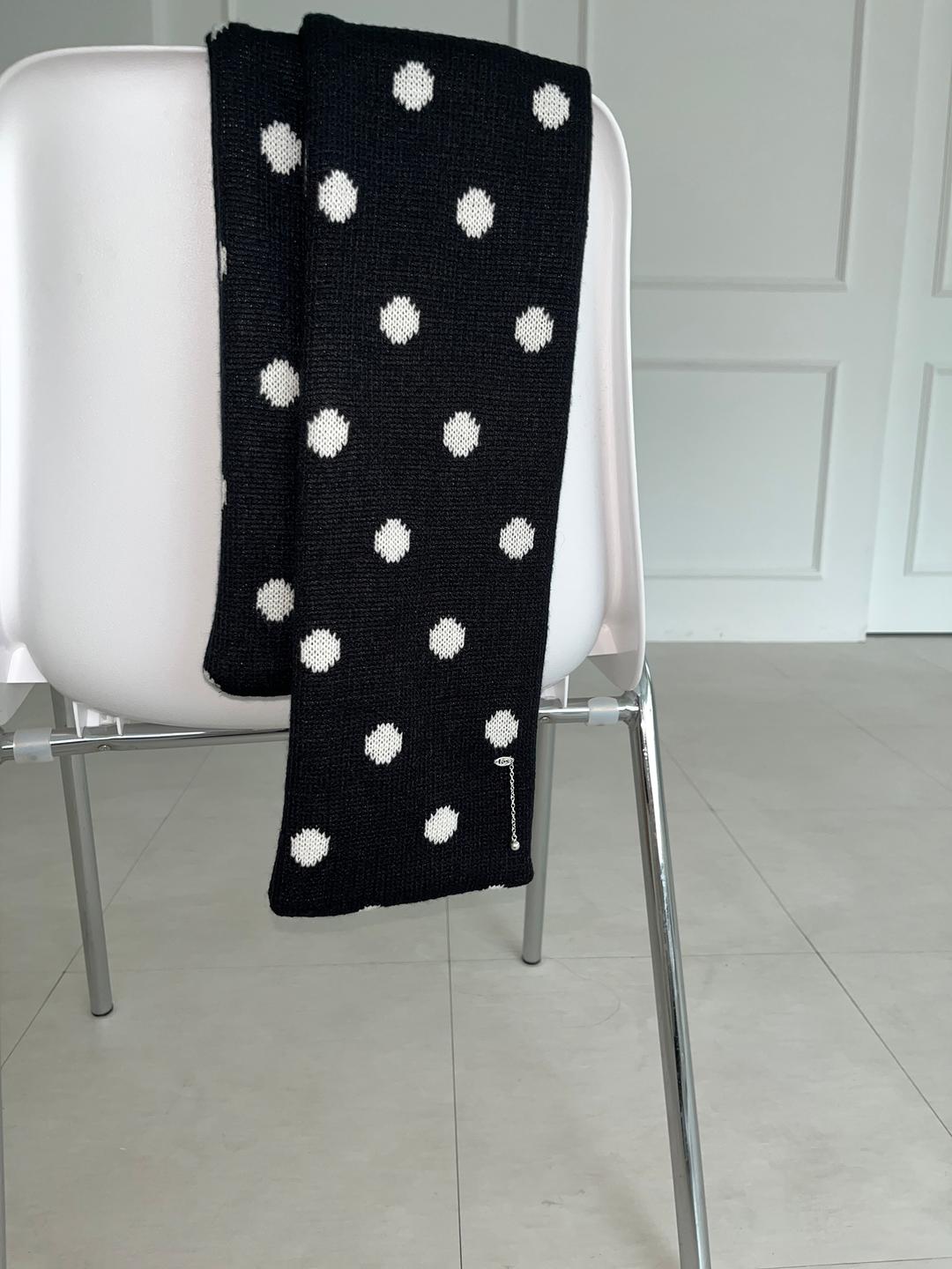 [1차 리오더]Dot knit muffler 12/17일 예약배송