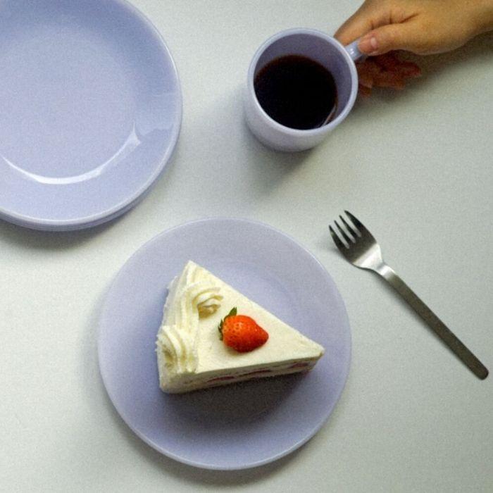 [집들이선물] 베이직 밀크글라스 7인치 플레이트 라일락