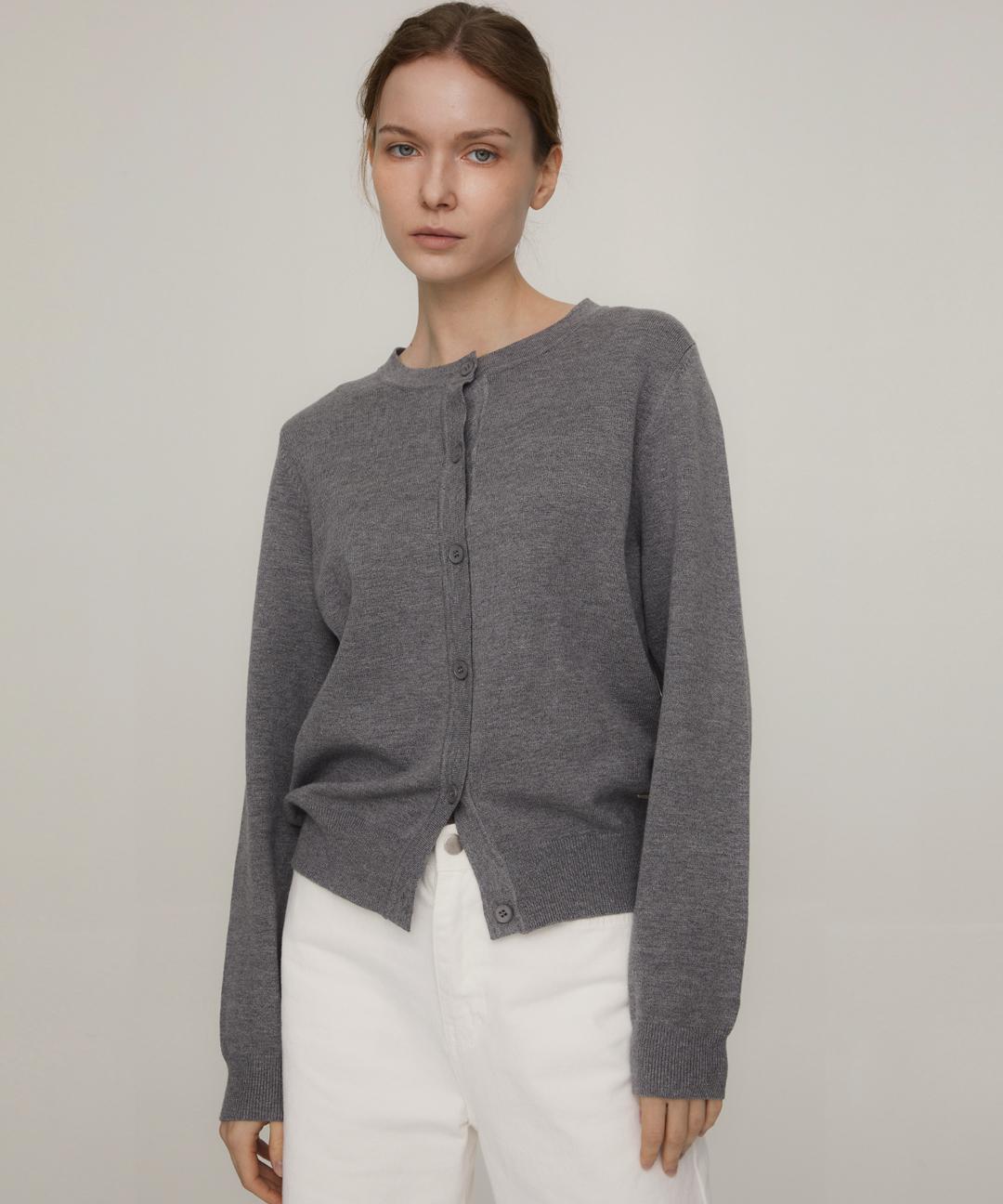 Basic cashmere-blend cardigan