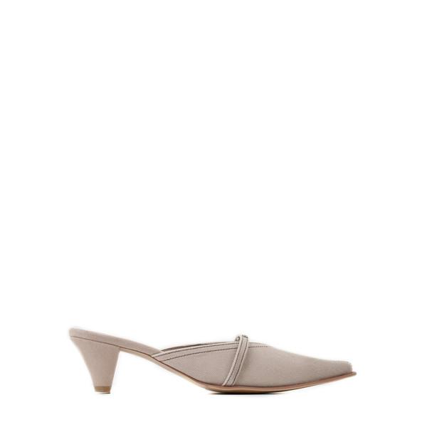 ESSENTIAL WAXED MULES 01 BEIGE