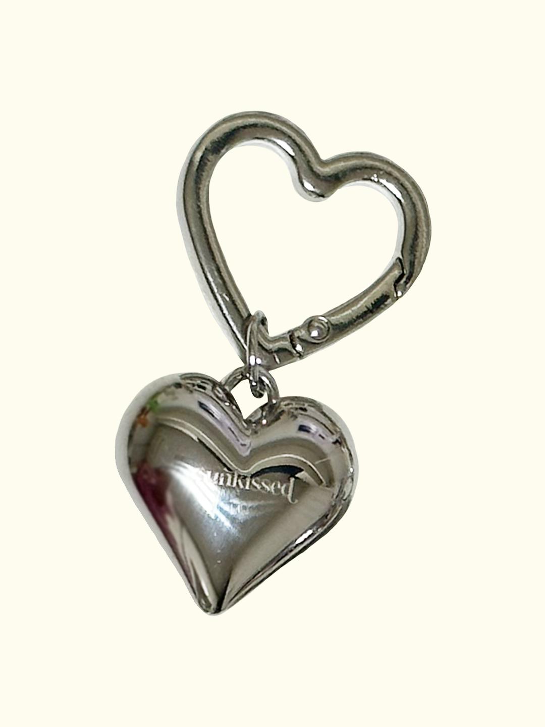 silver heart keyring [각인]