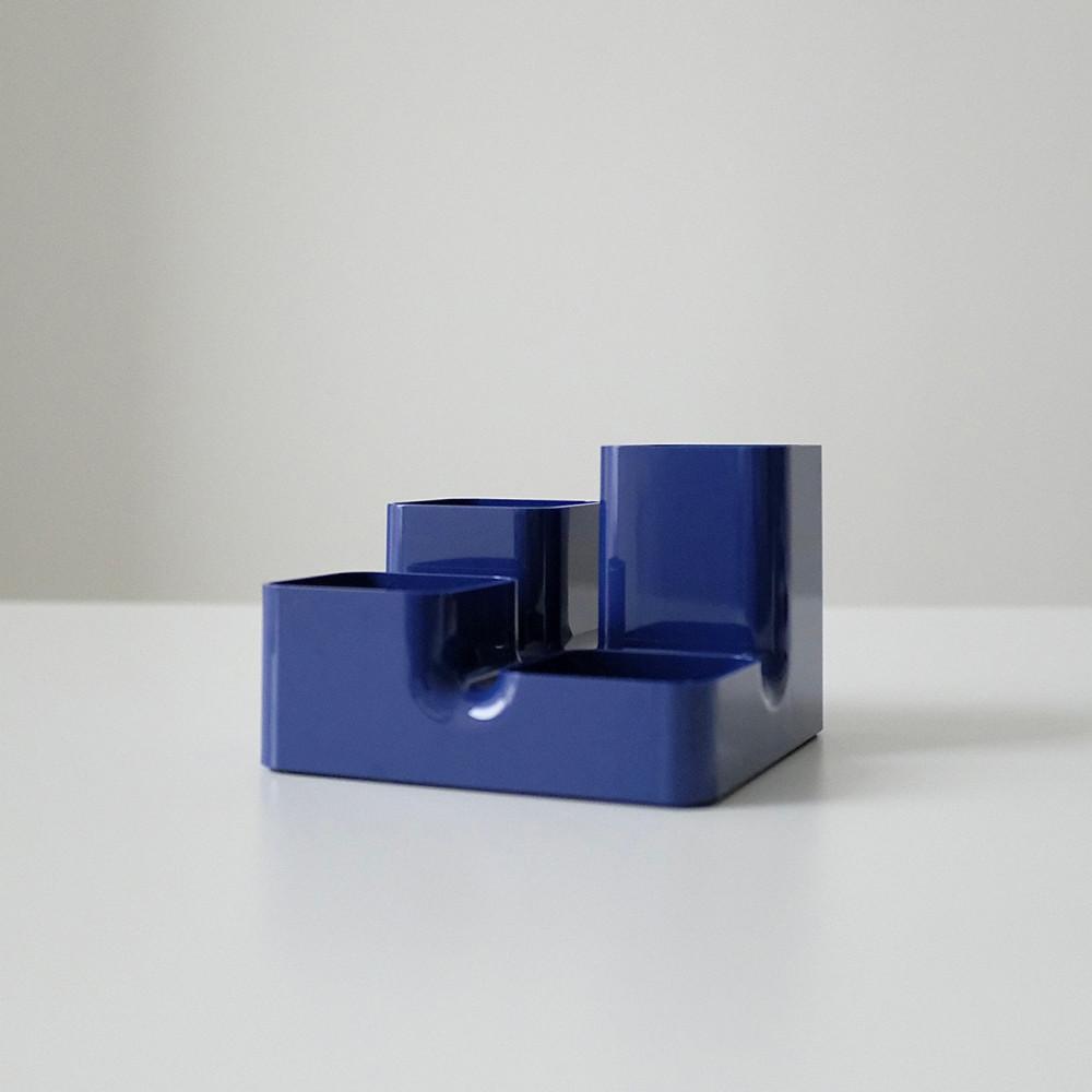 [vintage] Royal blue desk orgarnizer 80's  로얄블루 데스크 오거나이저