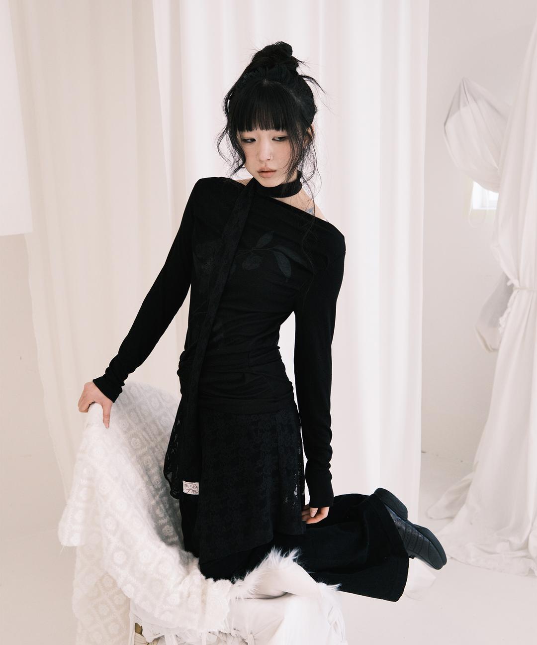 Peony Flower Wrap T-Shirt (2 Colors)