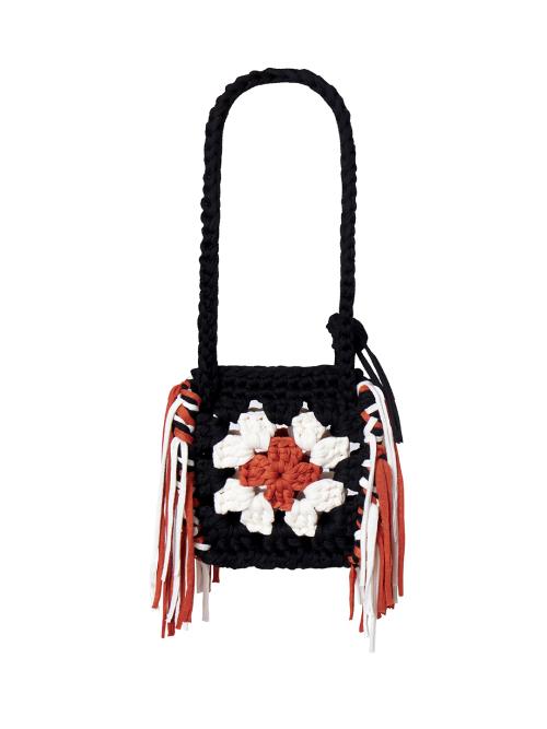 Crochet Tassel Mini Bag (BLACK)