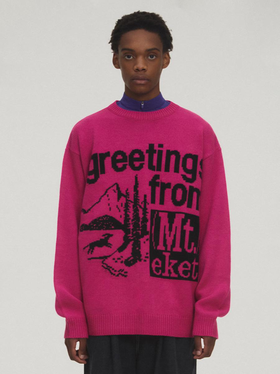 Mountain Knit Sweater Pink
