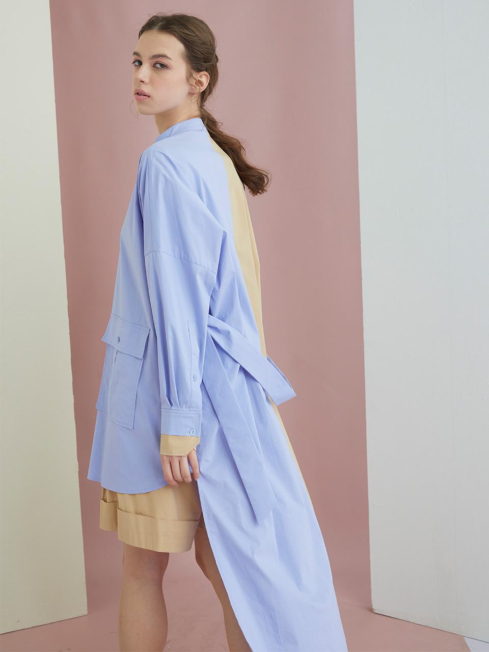 언발란스 롱 셔츠