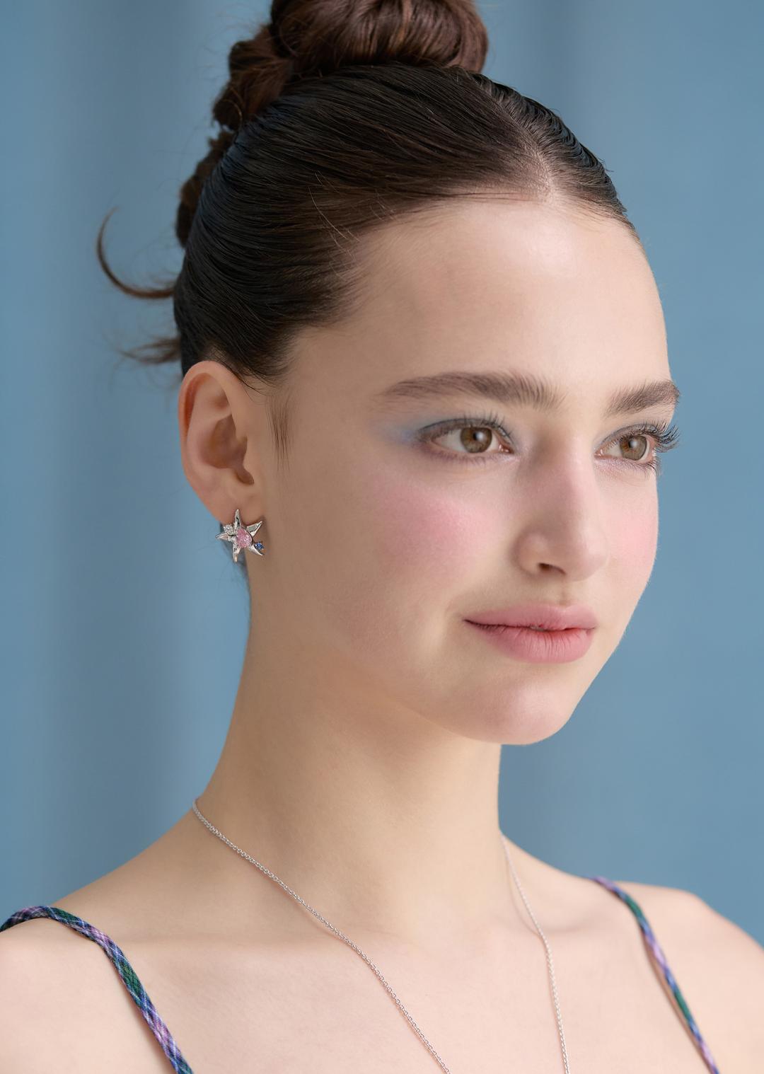 [NEW 15% OFF] Starfish Earrings (Silver)