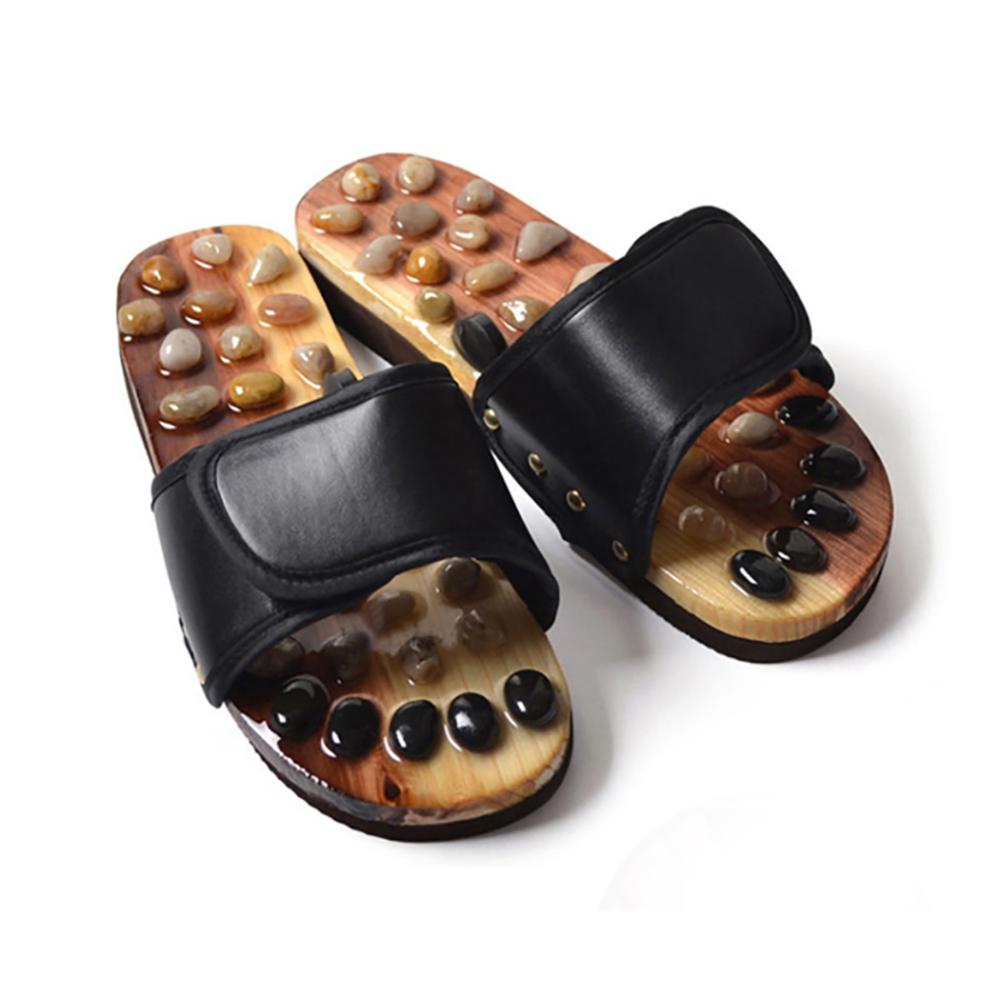 옥석자갈 지압슬리퍼 [시즌2 발 실내 발바닥 쿠션 실내화 돌 자갈 건강 옥석 발지압 신발]