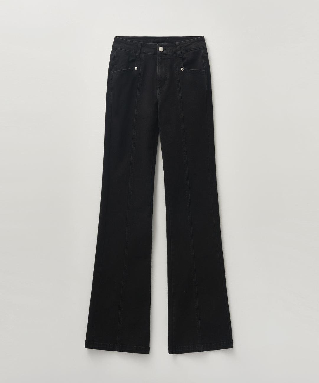 헬레네파리스 워시드 부츠컷 데님 팬츠 [블랙]