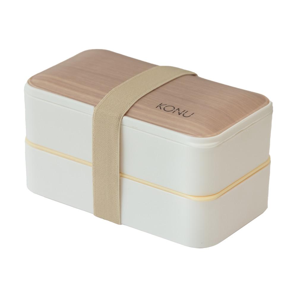 코누 직장인도시락통 일본 예쁜 소풍 전자레인지 2단 : KONU
