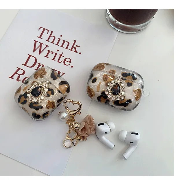 레오파드에어팟젤리케이스/보석에어팟프로케이스
