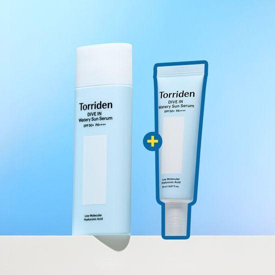 [수분촉촉/화잘먹] 토리든 다이브인 워터리 핏 선세럼 50ml 증량 기획 (+20ml)