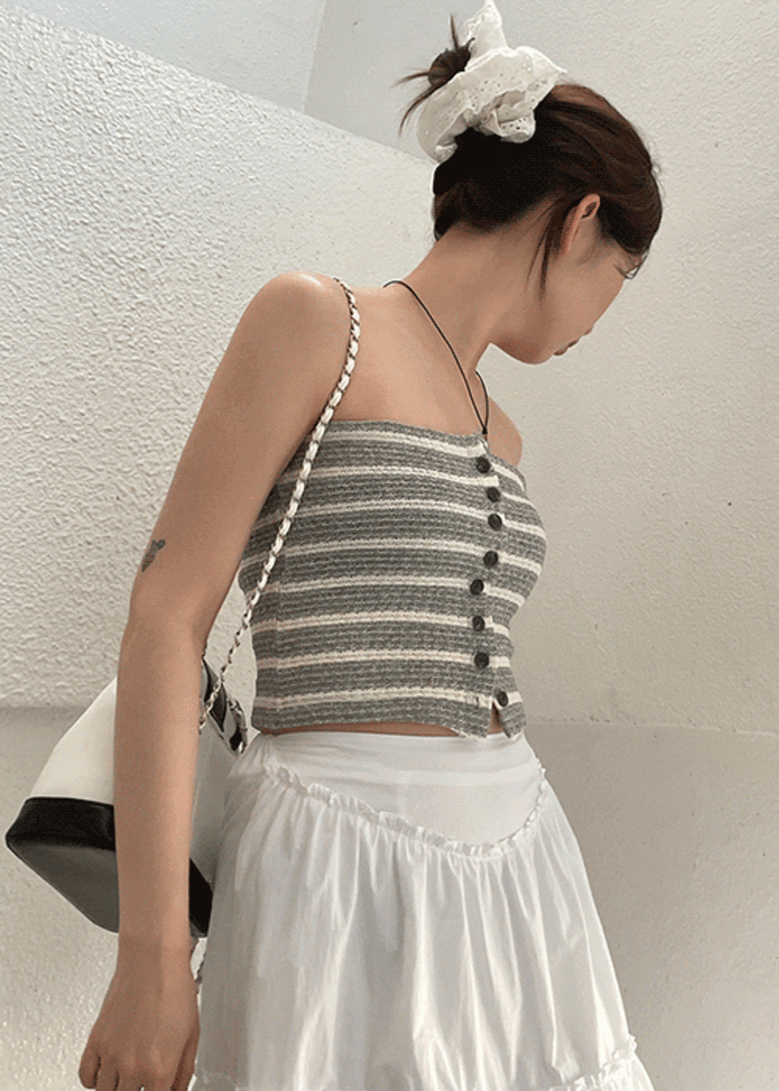 베이 stripe 탑 3col