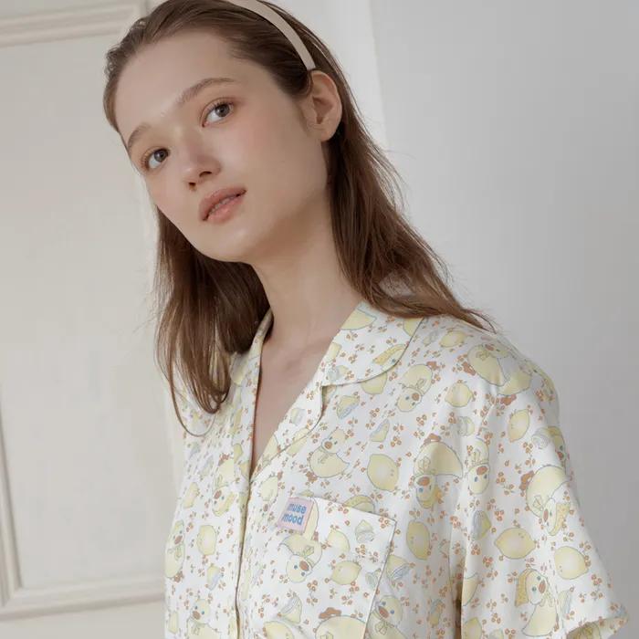 [2차][루즈][60수면모달] lemon duck summer pajama 잠옷