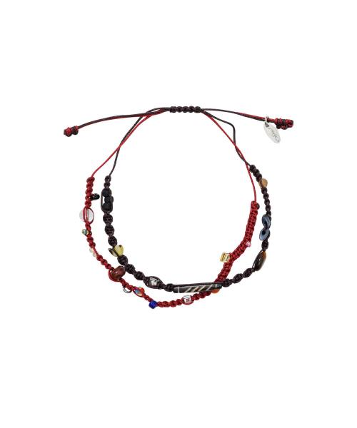 Wabisabi Knot Layered Bracelet [RED]