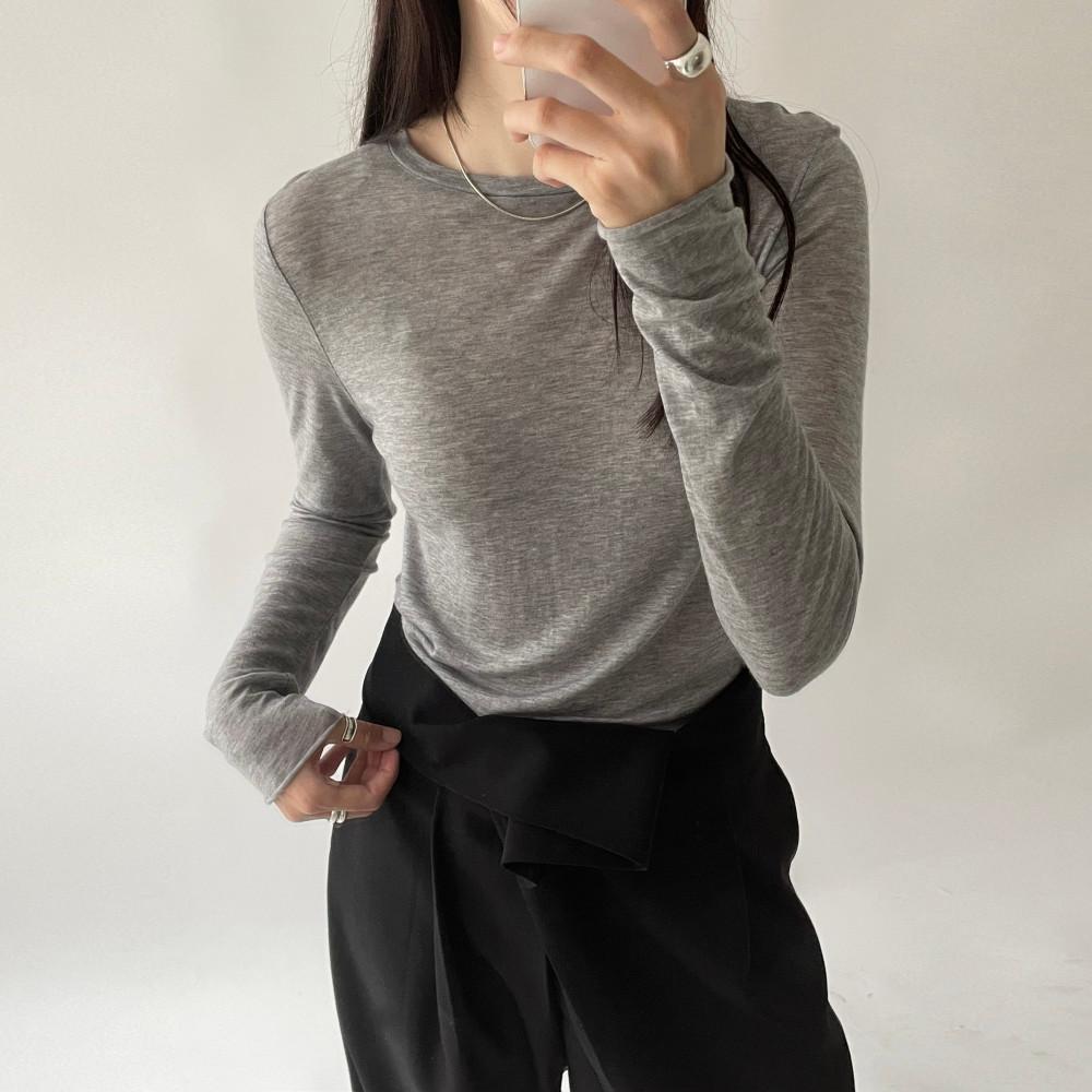 [오늘출발] 울텐셀 시스루 긴팔 티셔츠 (4color)