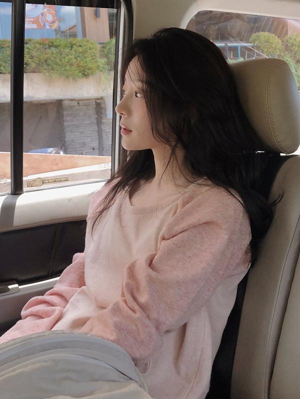 슬로우앤드 [오늘드림🚚] #SLOWMADE. 톤앤톤 래글런 니트 (나그랑배색) - 3 color
