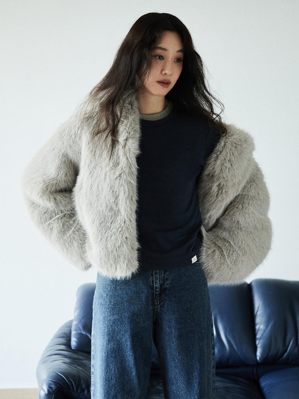 Faux Fur Short Jacket SF5WJ401-11