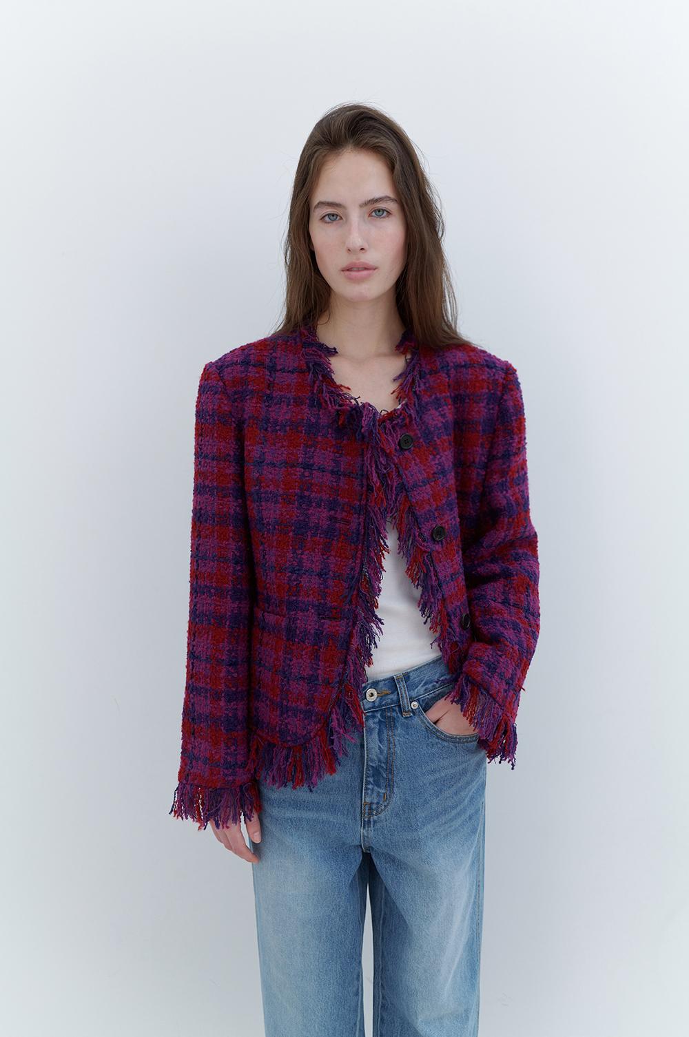[2ND] Fringed Tweed Jacket (4/18일 예약배송)