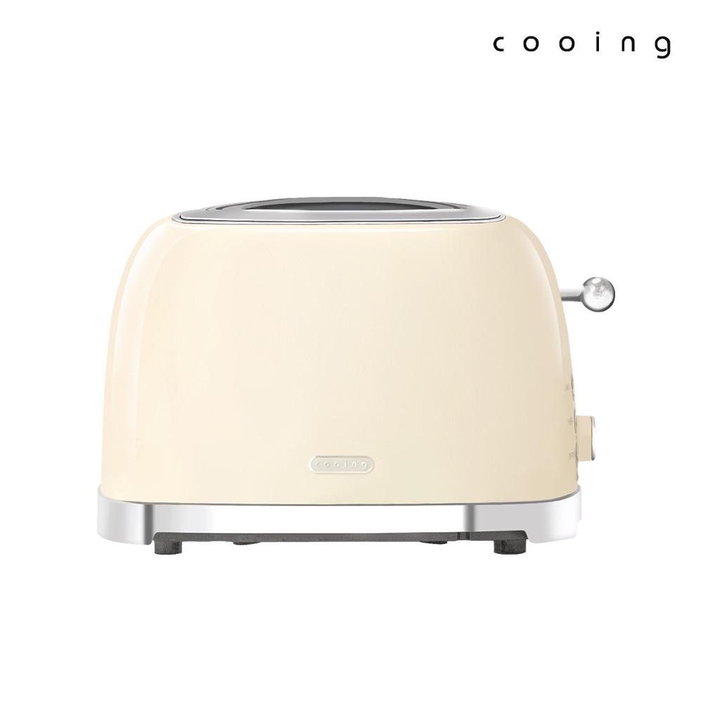 쿠잉 토스트기 TS-02 크림 토스터기 리프트 스텐 베이글 업소용