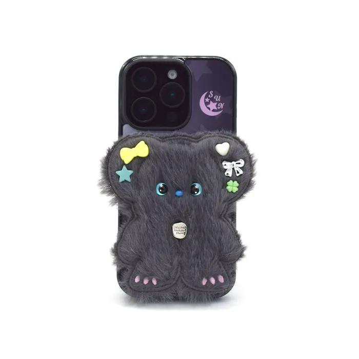 SUN CASE BEADS BEAR DEEP GRAY (GLOSSY BLACK)