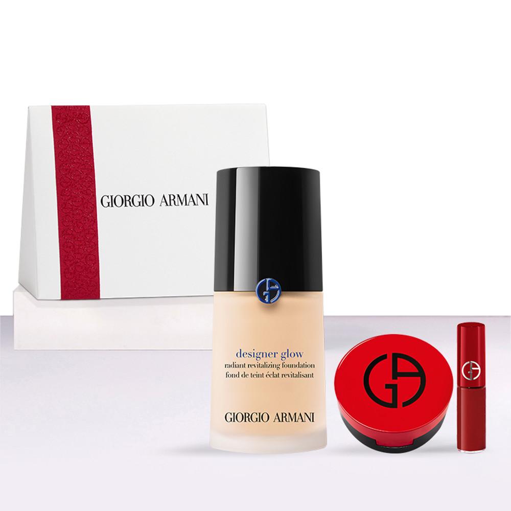 [아르마니 뷰티] [10S] 디자이너 글로우 파운데이션 30ml 세트