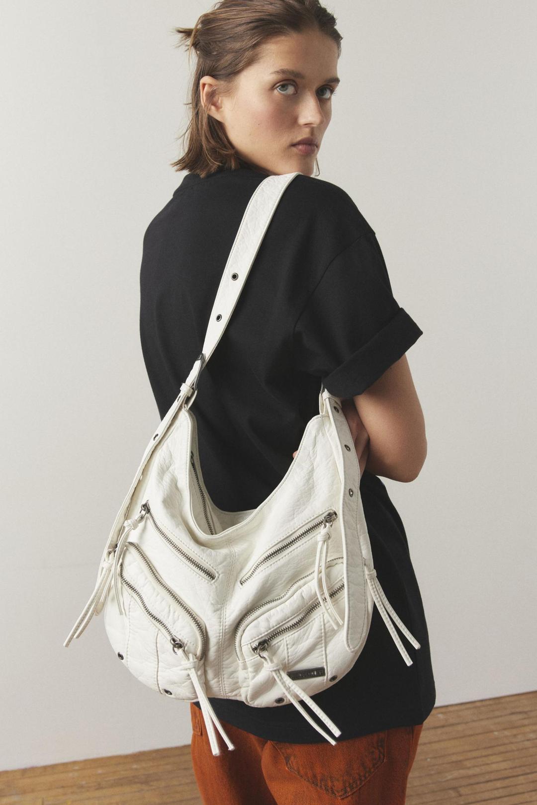 Silence + Noise 유틸리티 지퍼 워시 숄더백