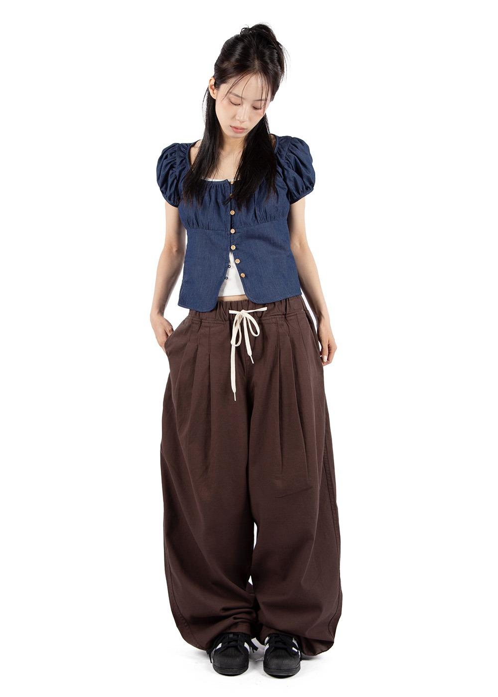 TUCK BALLOON PANTS