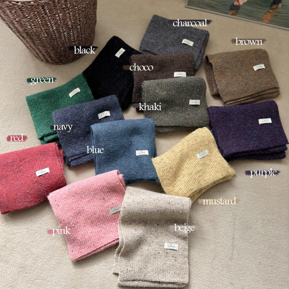 블루씨티 [40%할인/13컬러] 유디 믹스 니트 겨울 컬러 머플러 목도리 13color