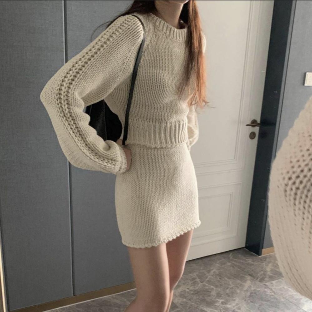 일부당일 / 포스터 플라보 니트 (top, sk)