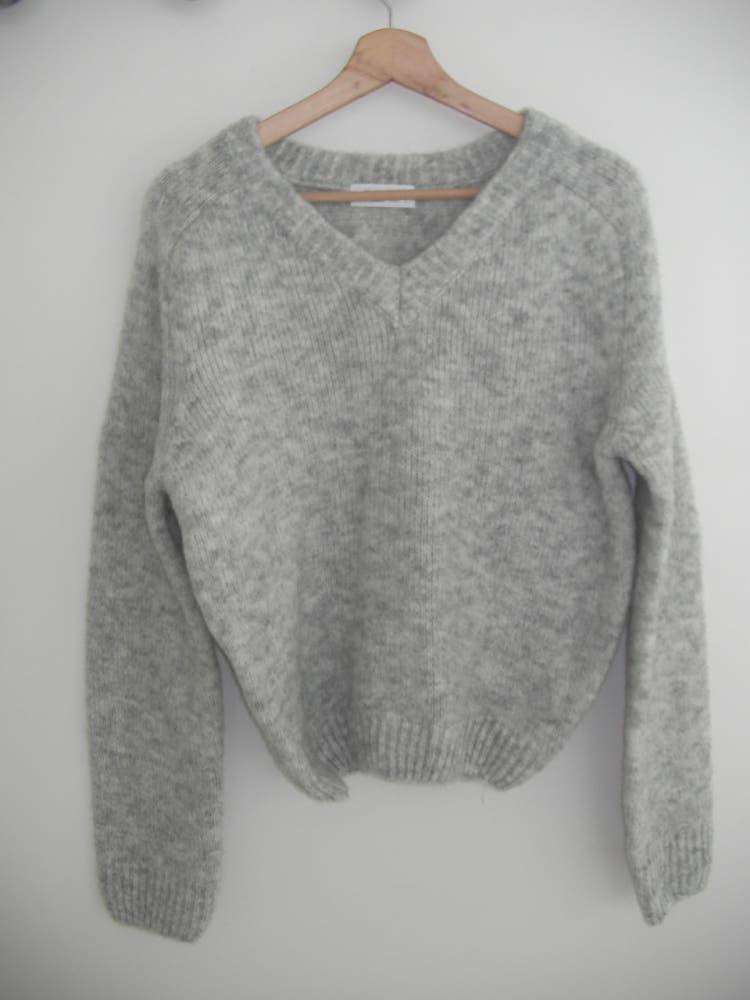 Snug v-neck knit (2color)