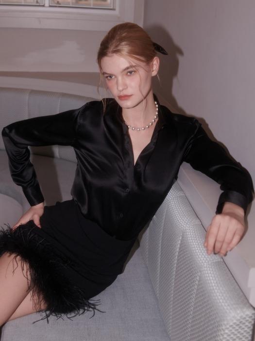 Blair Silk Classic fit Shirt [Black]