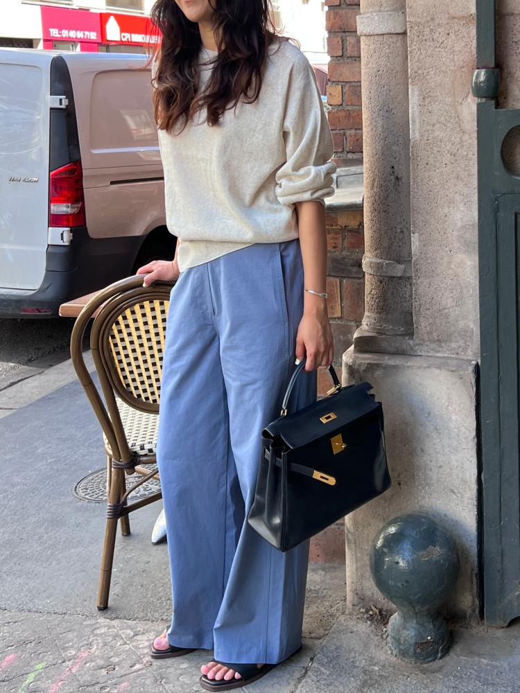 르쌍크메 봄 신상 팬츠 | 밴딩 코튼 팬츠